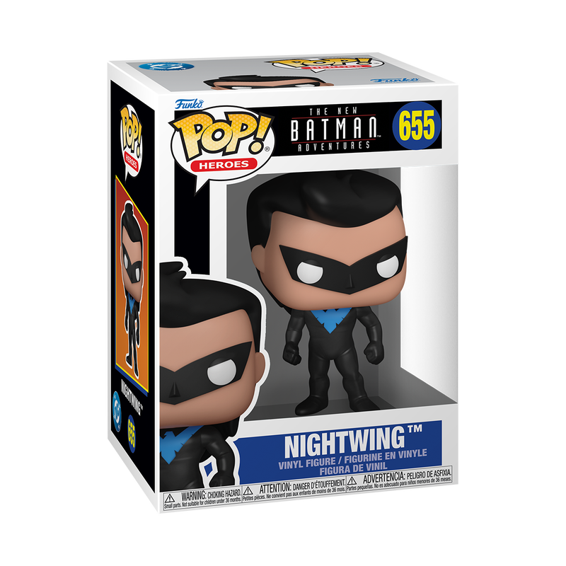 Nightwing Funko Pop! #655 stock photo in-box from The New Batman Adventures
