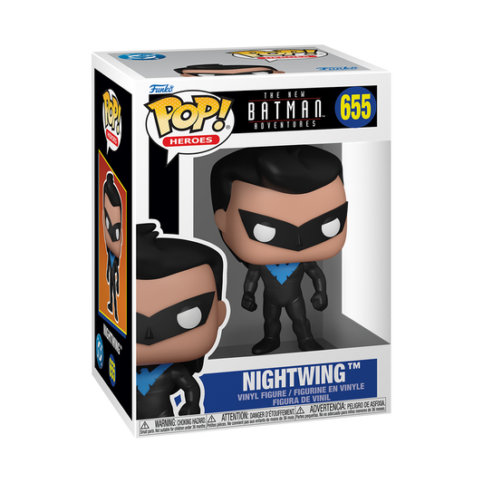 Nightwing Funko Pop! #655 stock photo in-box from The New Batman Adventures