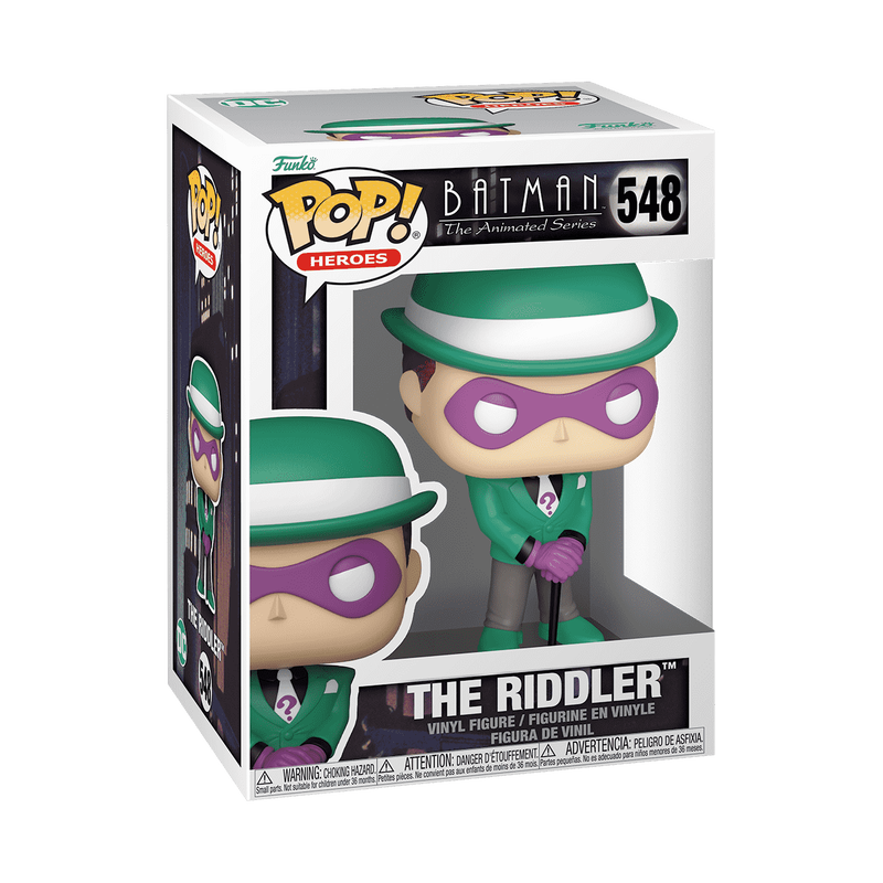 The Riddler Batman Animated Series Funko Pop Packaging
