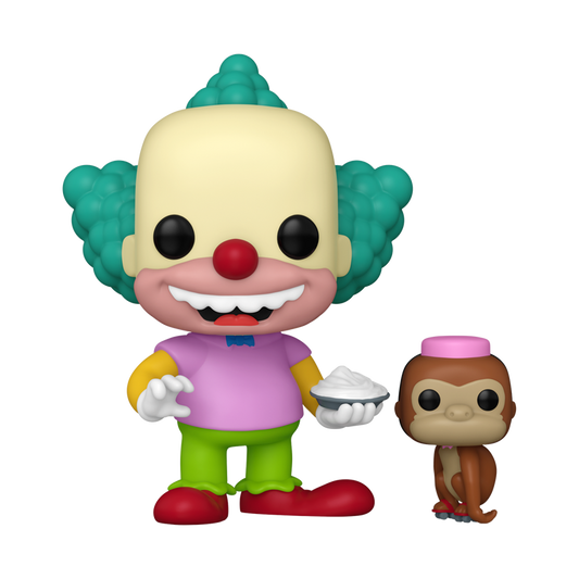 The Simpsons Krusty with Mr. Teeny Funko Pop Figure Holding Pie