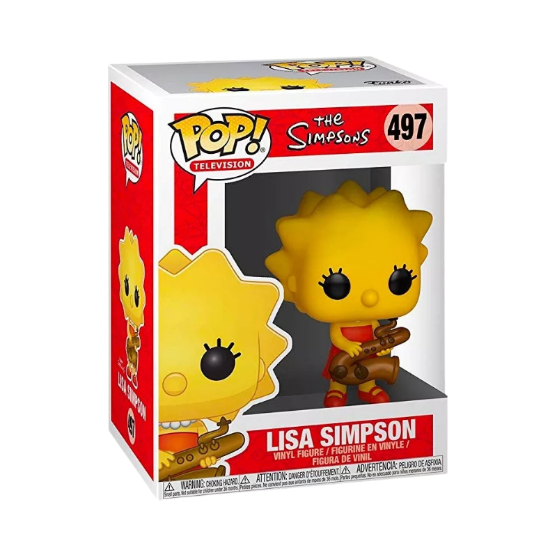 Lisa Simpson Funko Pop! #497 stock photo in-box from The Simpsons