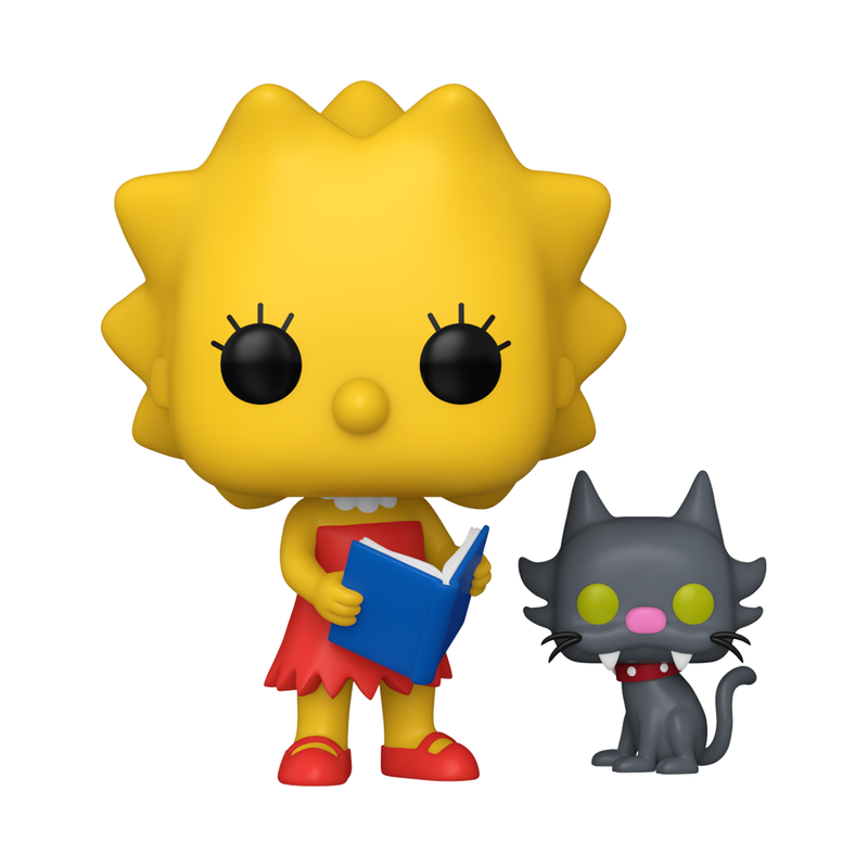 The Simpsons Lisa with Snowball II Funko Pop Figure Holding Book