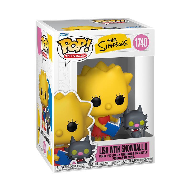 The Simpsons Lisa with Snowball II Funko Pop Packaging