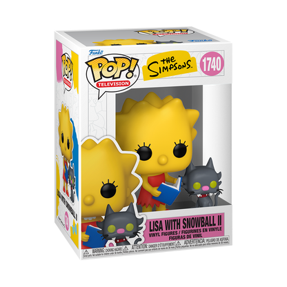 The Simpsons Lisa with Snowball II Funko Pop Packaging
