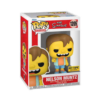 Nelson Muntz Funko Pop! #1205 Hot Topic Exclusive stock photo in-box from The Simpsons