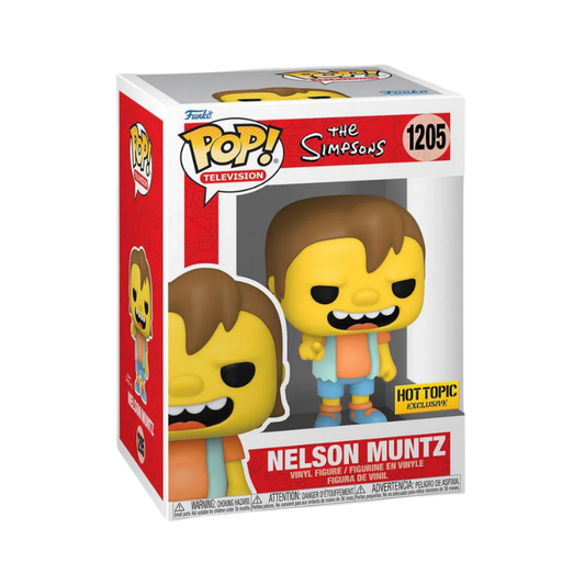 Nelson Muntz Funko Pop! #1205 Hot Topic Exclusive stock photo in-box from The Simpsons