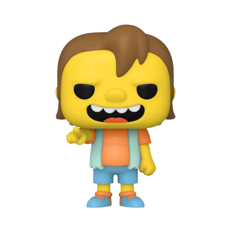 Nelson Muntz Funko Pop! #1205 Hot Topic Exclusive stock photo out-of-box from The Simpsons