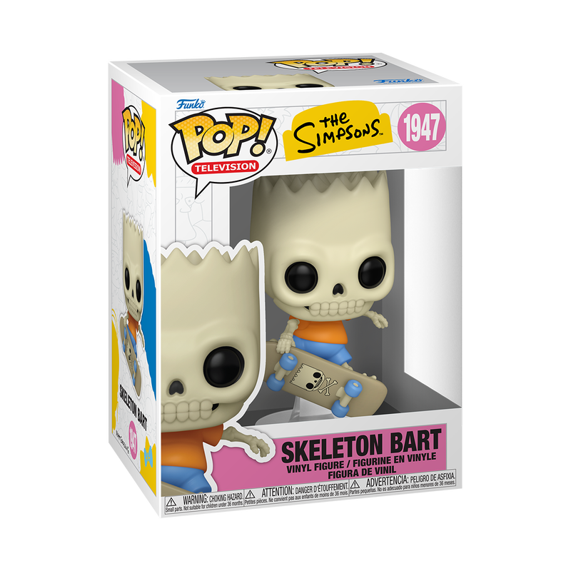 Skeleton Bart Funko Pop! #1947 stock photo in-box from The Simpsons