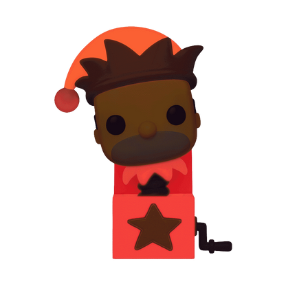 Jack-In-The-Box Homer Funko Pop! #1031 Glow stock photo glowing in the dark from The Simpsons Treehouse of Horror