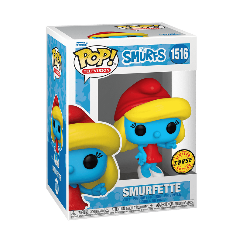 Smurfette Funko Pop! #1516 Chase stock photo in-box from The Smurfs