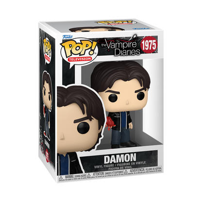 Damon Salvatore Funko Pop! #1975 stock photo in-box from The Vampire Diaries