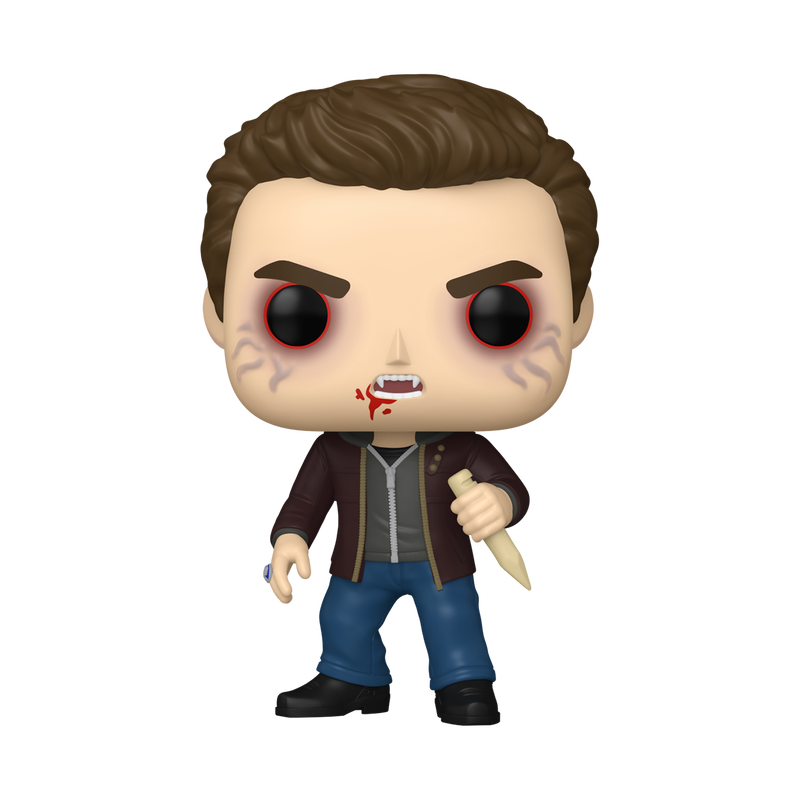 Stefan Salvatore Funko Pop! #1977 Chase variant stock photo out-of-box from The Vampire Diaries