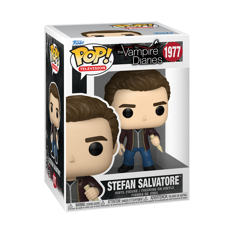 Stefan Salvatore Funko Pop! #1977 stock photo in-box from The Vampire Diaries