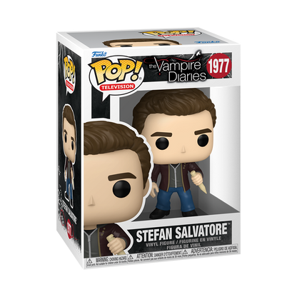 Stefan Salvatore Funko Pop! #1977 stock photo in-box from The Vampire Diaries