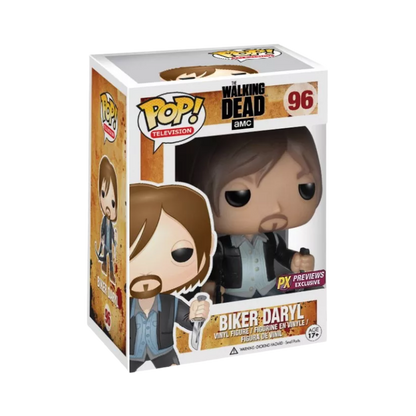 Biker Daryl Funko Pop! #96 PX Previews Exclusive stock photo in-box The Walking Dead