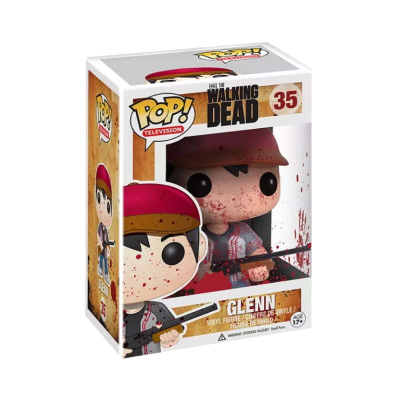 Glenn Funko Pop! #35 MOAF Exclusive Limited Edition 1500 Pieces stock photo in-box The Walking Dead