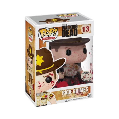 Rick Grimes Funko Pop! #13 Harrison's Exclusive stock photo in-box The Walking Dead