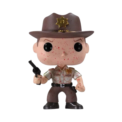 Rick Grimes Funko Pop! #13 Harrison's Exclusive stock photo out-of-box The Walking Dead