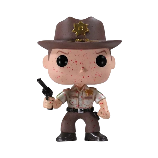 Rick Grimes Funko Pop! #13 Harrison's Exclusive stock photo out-of-box The Walking Dead