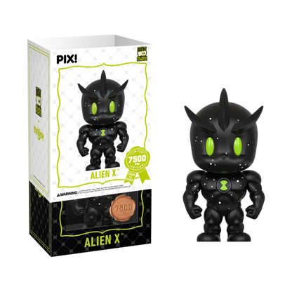 Alien X Sparkly Jerk Face Thrilljoy PIX! stock photo with sleeve from Ben 10: Alien Force