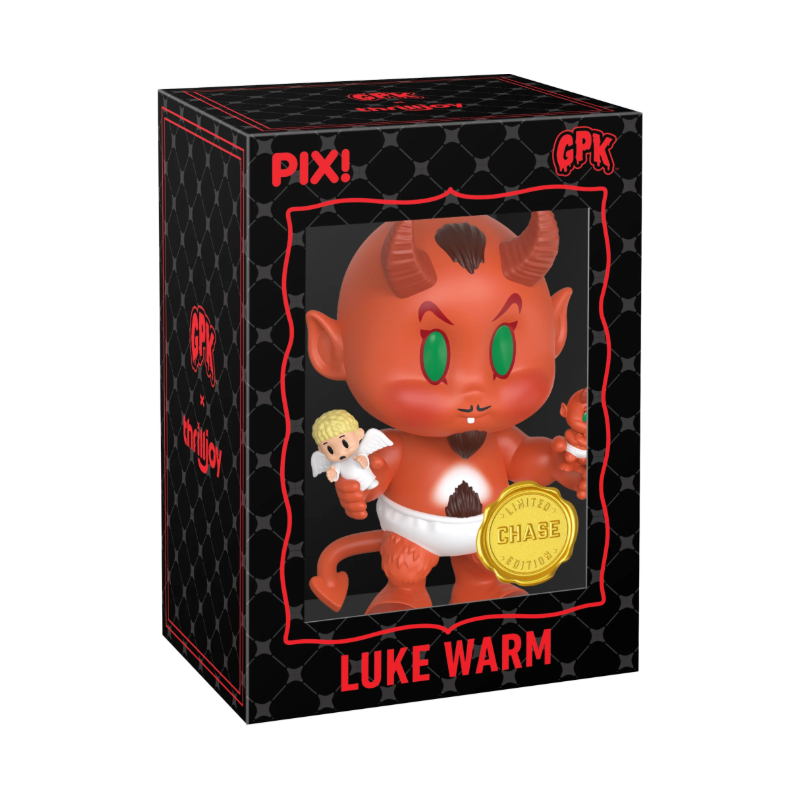 Luke Warm Bringing the Heat Chase Thrilljoy PIX! stock photo in-box from Garbage Pail Kids