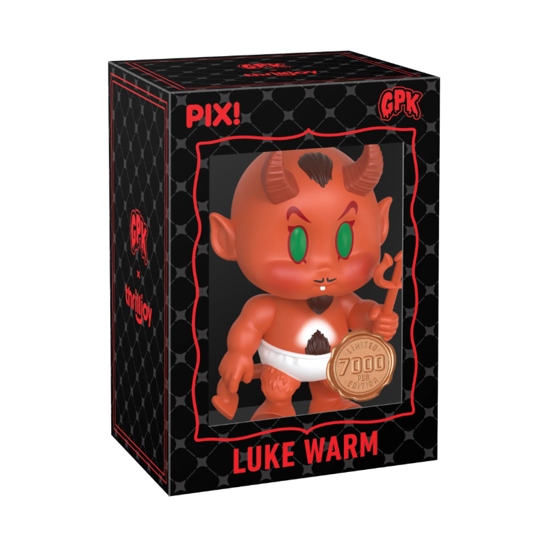 Luke Warm Bringing the Heat Thrilljoy PIX! stock photo in-box from Garbage Pail Kids