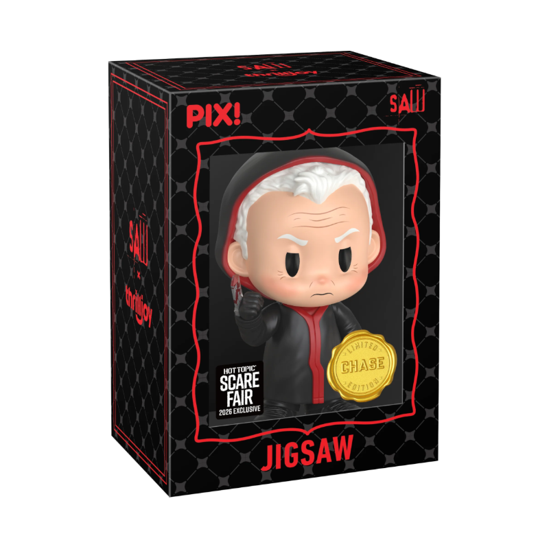 Jigsaw Chase Thrilljoy PIX! Hot Topic Scare Fair 2026 Exclusive stock photo in-box from Saw