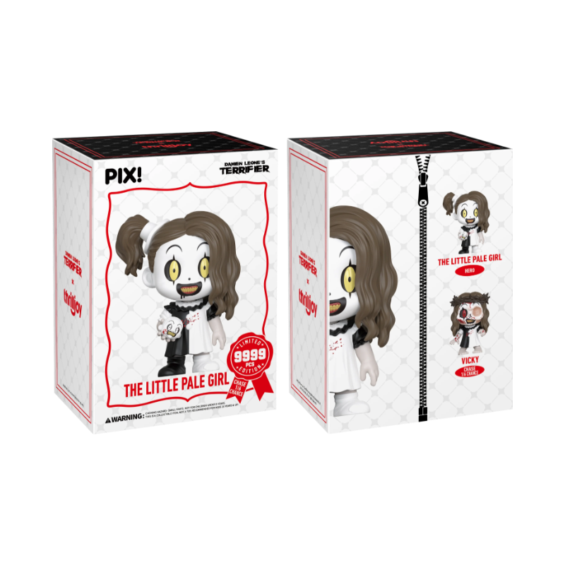 The Little Pale Girl The Entity Thrilljoy PIX! stock photo box front and back from Terrifier
