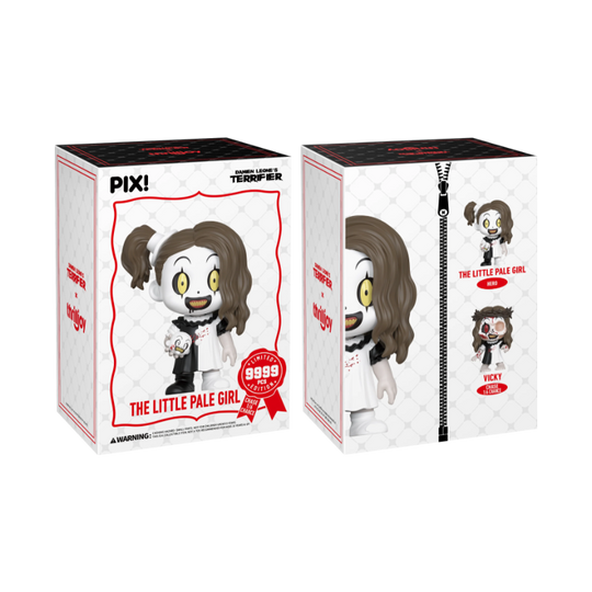 The Little Pale Girl The Entity Thrilljoy PIX! stock photo box front and back from Terrifier