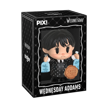 Wednesday Addams The Grim Reaper Barbie Thrilljoy PIX! stock photo in-box from Wednesday