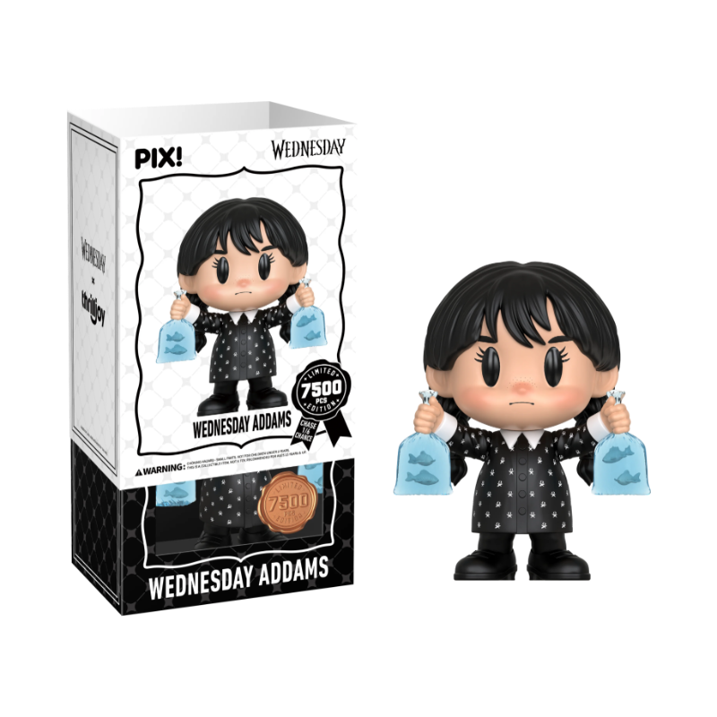 Wednesday Addams The Grim Reaper Barbie Thrilljoy PIX! stock photo with sleeve from Wednesday