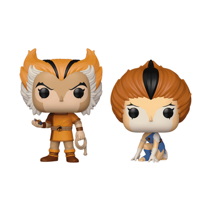 Thundercats Wilykat and Wilykit Funko Pop Figure Holding Grenade Capsules and Rope