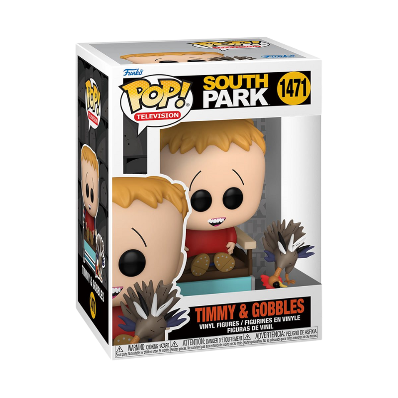 Funko Pop! South Park Timmy & Gobbles #1471 Funko Pop box packaging front view