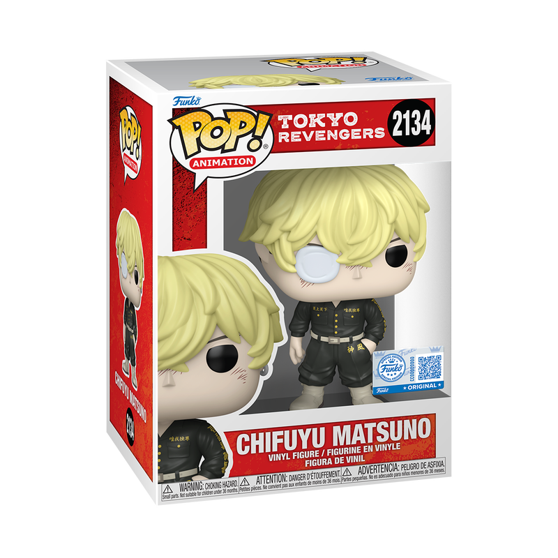 Chifuyu Matsuno Funko Pop! #2134 Exclusive stock photo in-box from Tokyo Revengers
