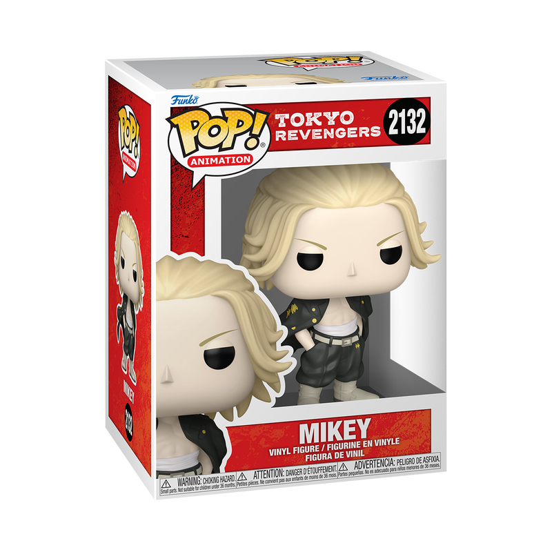 Mikey Funko Pop! #2132 in box packaging from Tokyo Revengers
