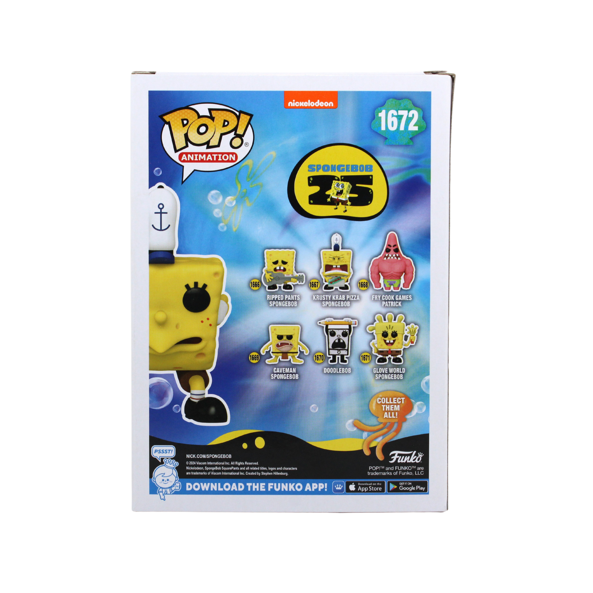 Tom Kenny Signed Mocking Spongebob Funko Pop Hot Topic Exclusive Figure Back