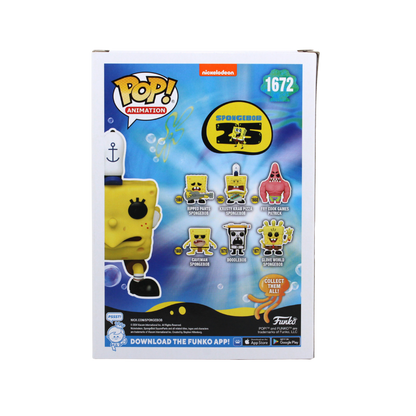 Tom Kenny Signed Mocking Spongebob Funko Pop Hot Topic Exclusive Figure Back