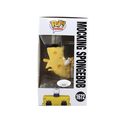 Tom Kenny Signed Mocking Spongebob Funko Pop Hot Topic Exclusive Figure Right Side