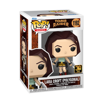 Lara Croft Funko Pop! #1192 Polygonal stock photo in-box from Tomb Raider