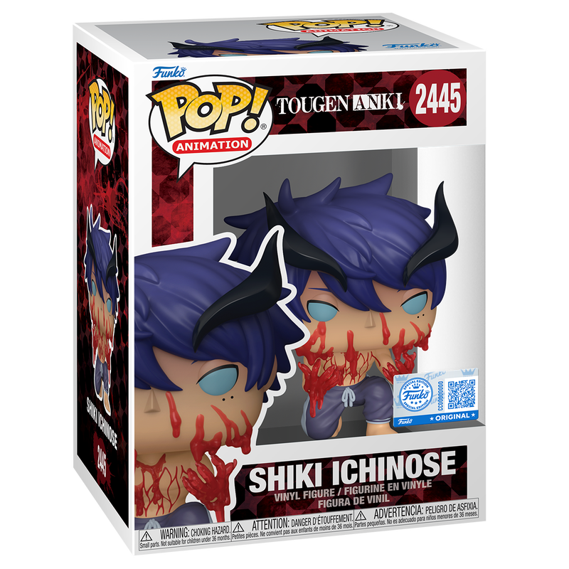 Shiki Ichinose Bloody Funko Pop! #2445 Exclusive stock photo in-box from Tougen Anki