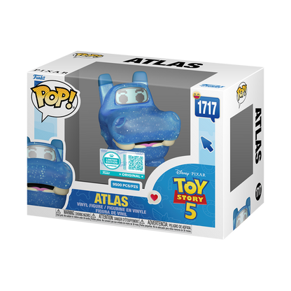 Atlas Funko Pop! #1717 Limited Edition stock photo in-box from Toy Story 5