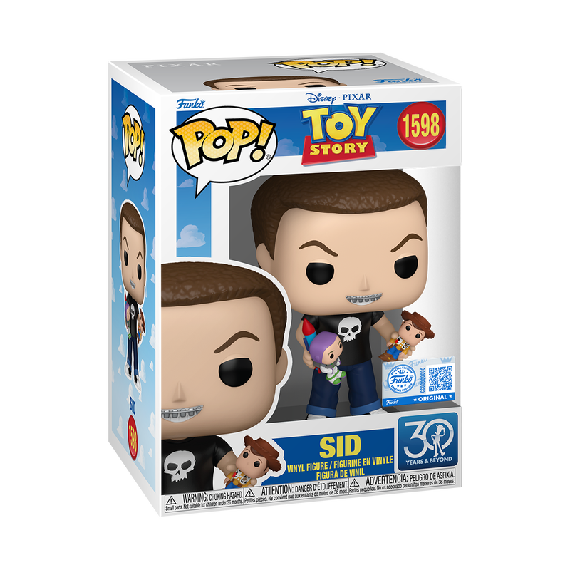 Toy Story Sid 30th Anniversary Exclusive Funko Pop Packaging
