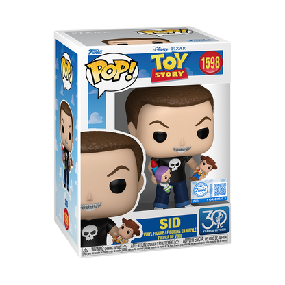 Toy Story Sid 30th Anniversary Exclusive Funko Pop Packaging