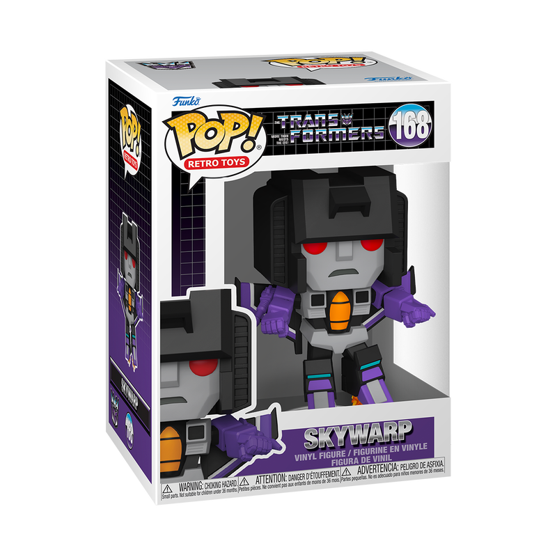 Skywarp Funko Pop! #168 in box packaging from Transformers