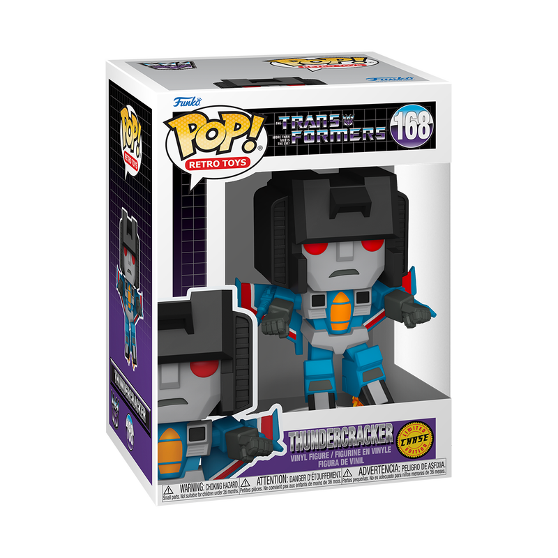Thundercracker Funko Pop! #168 Chase in box packaging from Transformers