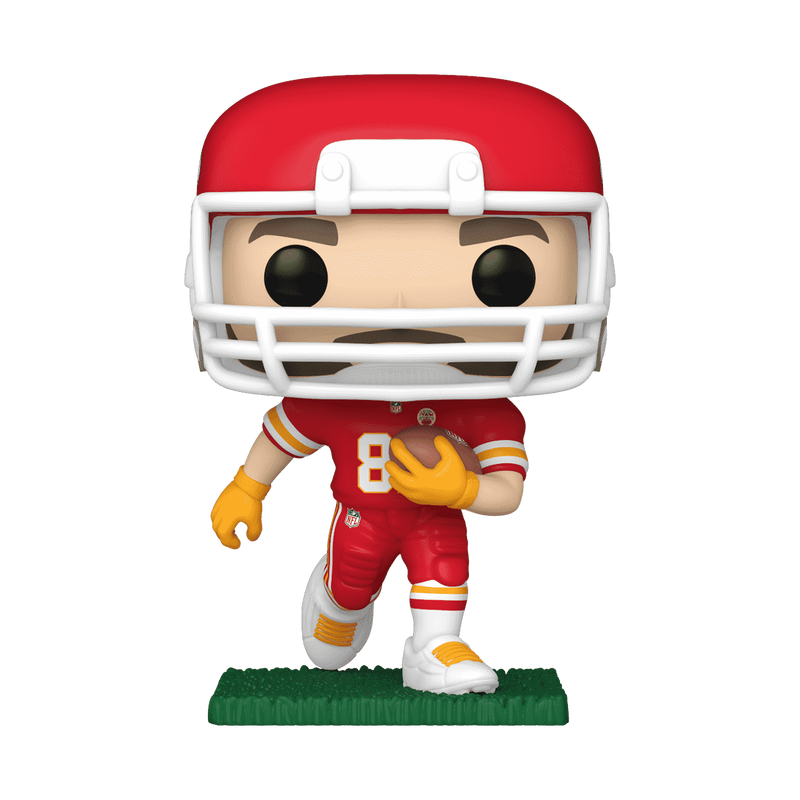 Travis Kelce NFL Kansas City Chiefs Funko Pop Figure Running Holding Football