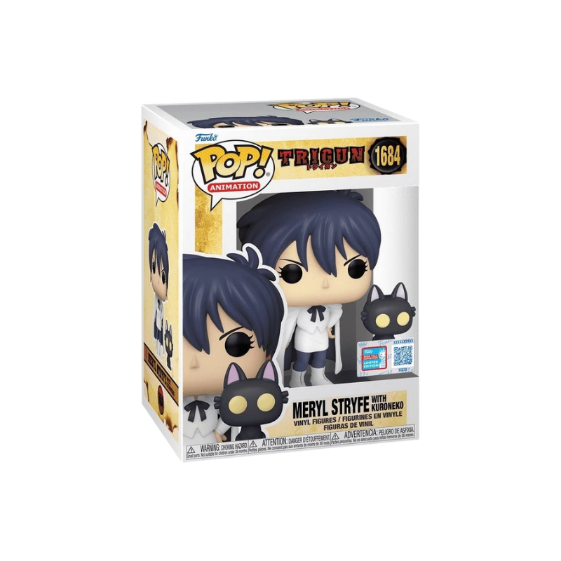 Meryl Stryfe Funko Pop! #1684 NYCC Exclusive stock photo in-box from Trigun