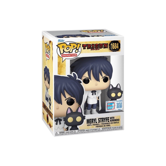 Meryl Stryfe Funko Pop! #1684 NYCC Exclusive stock photo in-box from Trigun