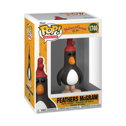 Feathers McGraw Funko Pop! #1746 in box packaging from Wallace & Gromit