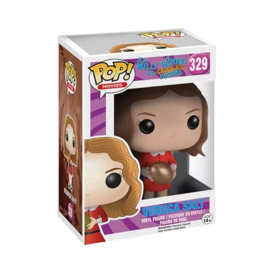 Veruca Salt Funko Pop! #329 stock photo in-box from Willy Wonka & The Chocolate Factory

